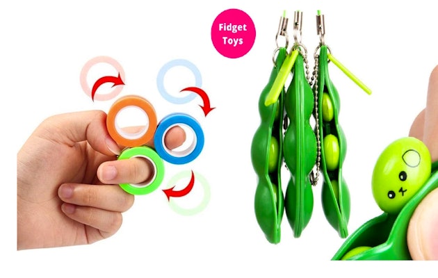 Fidget Toys set: Pea popper en Magnetische ringen!